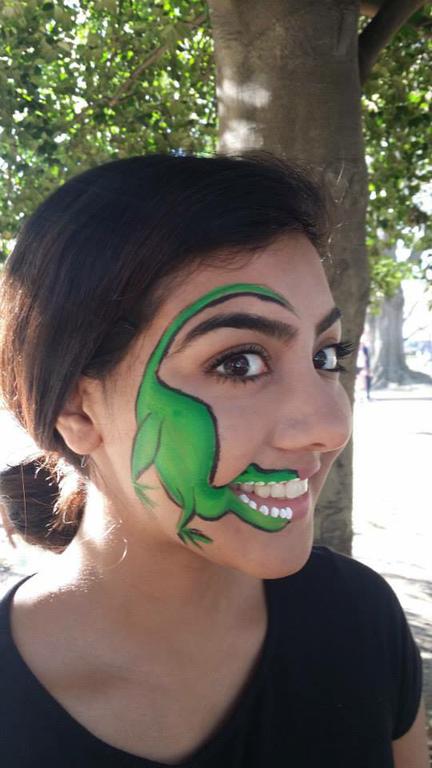 Dinosaur Face Painting by abc Gypsy Events
